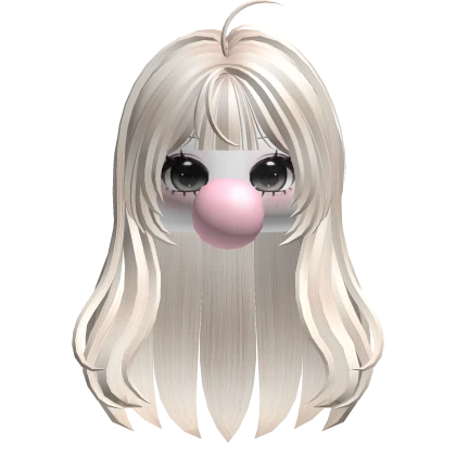 Cute Girl Bubblegum Long Hair 💗