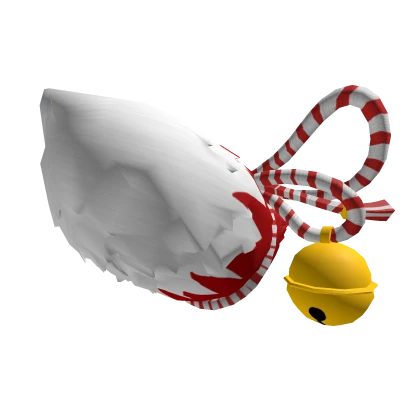 Kemono Tail with Shimenawa and Bell – Red & White