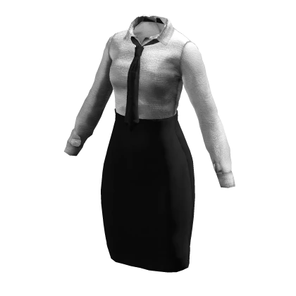 ʚ♡ɞ Office Siren: white button up and skirt