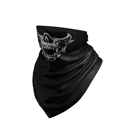 Black Neck Scarf Face Mask Ghost Cowl Hood Gator