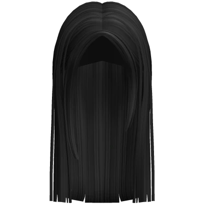 Long Straight Preppy Hair (Black)