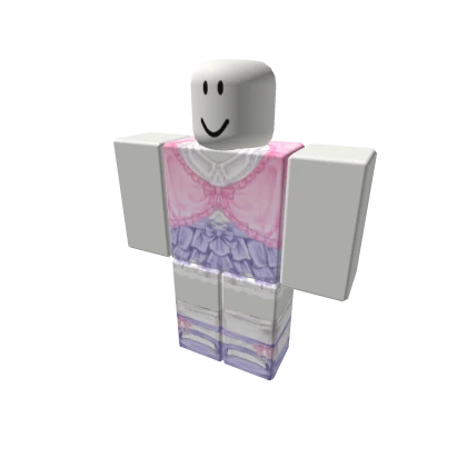 ୨୧꒰ ♡ kawaii ruffly soft pink purple fairy fit