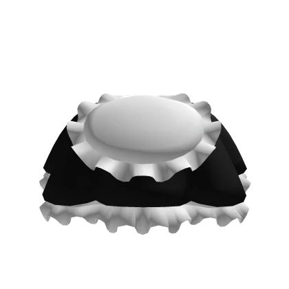 Black White Maid Apron Skirt