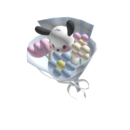 Pochacco Puppy Flower Bouquet Cutesy Holdable