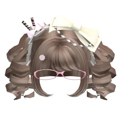 ♡ Sweet Twee Neapolitan Curly Pigtails (Milktea)