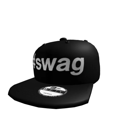 black skater #SWAG snapback cap