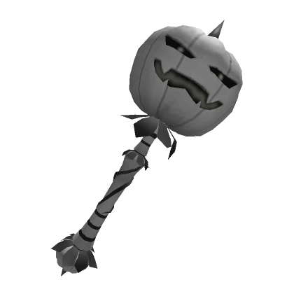 Spooky Pumpkin Hammer Black and White