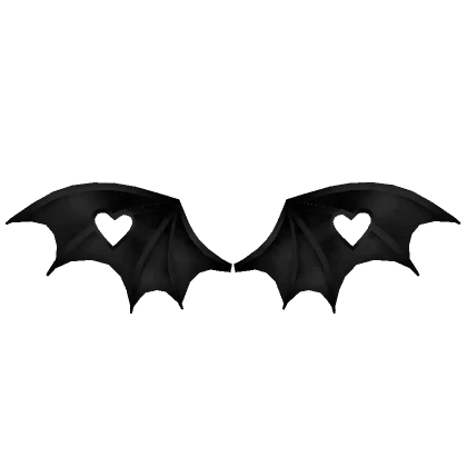 Black Delicate Bat Wings