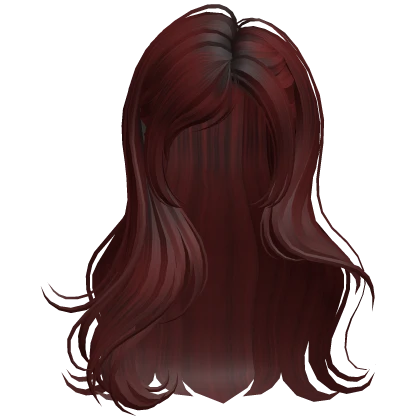 Dark Red Elegant Wave Hair