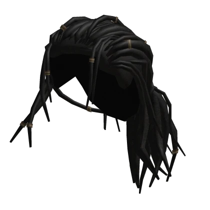 Rastafari Dreadlocks W/Beads Black