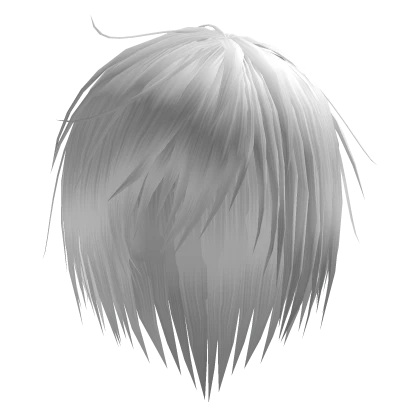 White Vkei Messy Punk Emo Hair