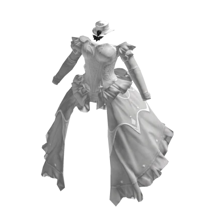 ✨Gothic Dark Fairy Princess Ball Gown-White