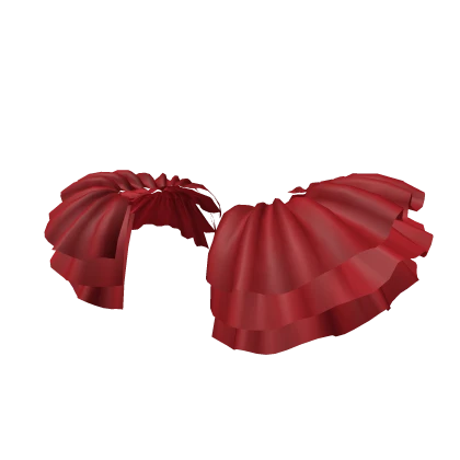 Ruffle Side Accents in Red