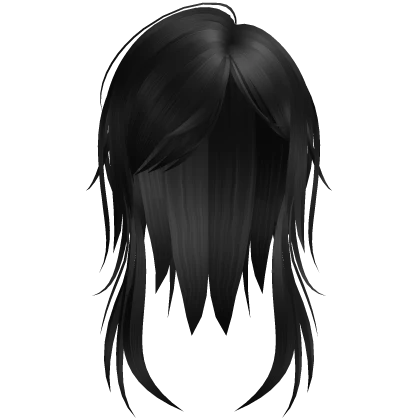 scene emo short messy hair black