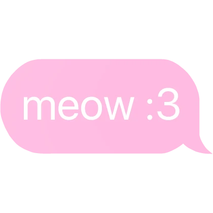 meow :3 text