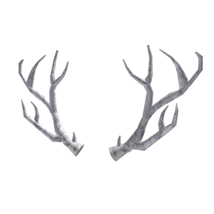 White Sparkle Time Antlers
