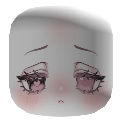 💗 Kawaii Cute Pink Sleepy Heart Eyes Doll