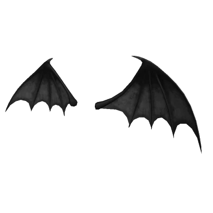 Black Demonic Vampire Wings