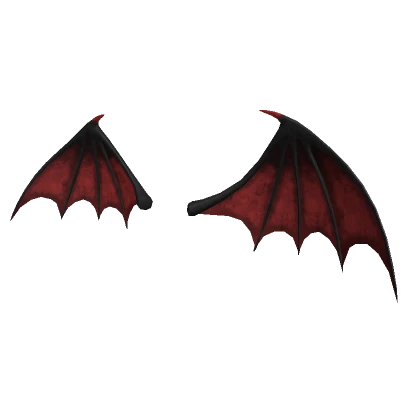 Red Demonic Vampire Wings