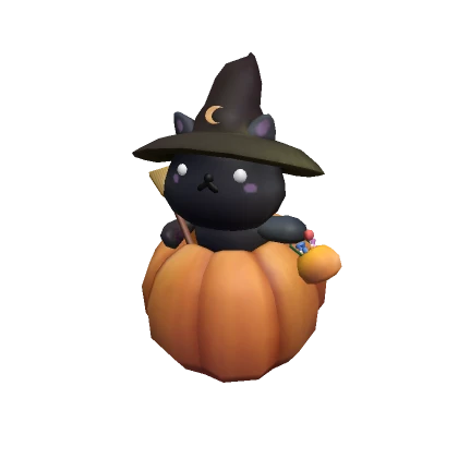 Trick or Treat Dark Witch Kitty