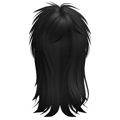 Scene Messy Emo Fluffy Long Hair