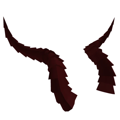 [PBR] Crimson red metallic horns