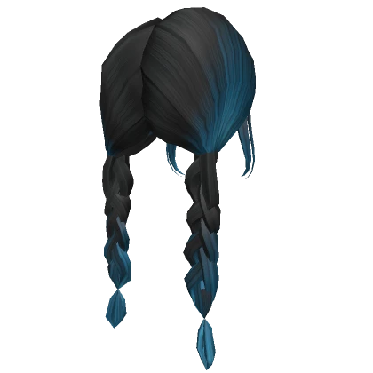 Black to Blue Popular Back Braids