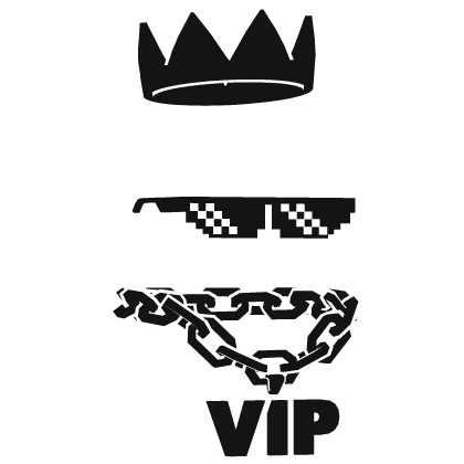 Cool Crown Chain Sunglasses Cartoony Combo