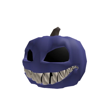 Blue Creepy Pumpkin