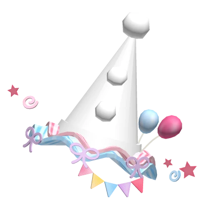 cute colorful kawaii ruffled decora clown hat