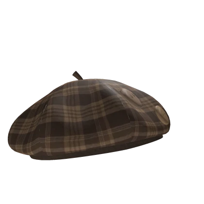igari brown twee beret hat