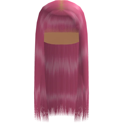 Hot Pink Buss-Down with Chinese Bang