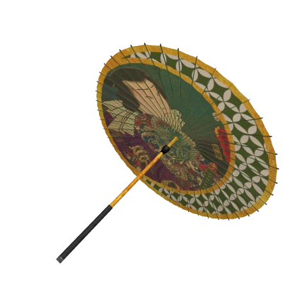 A Japanese umbrella featuring Nozarashi Gosuke