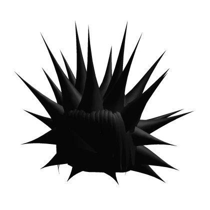 Black Rockstar Punk Liberty Spikes + Mini Bangs 