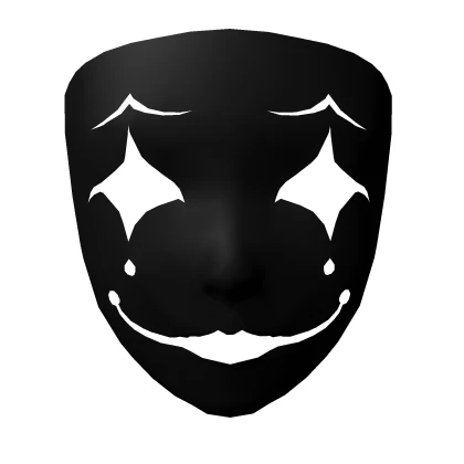 Cartoony White Clown Mask