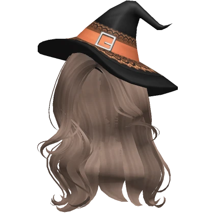 ♡ halloween witch waves in milktea brown