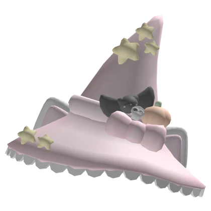 Cutesi Halloween Pink Cat Ears Witch Hat
