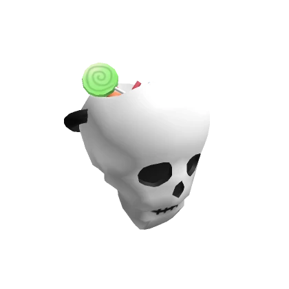 Skull Halloween Pail White