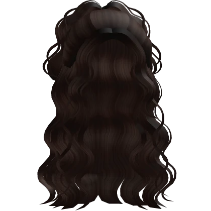Curly SuperStar Half up Half Down Brown Hair