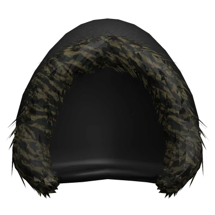 Camo Fur Lined Winter Hood