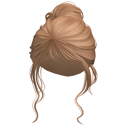 Ballerina Swan Princess Messy Updo Bun Light Brown