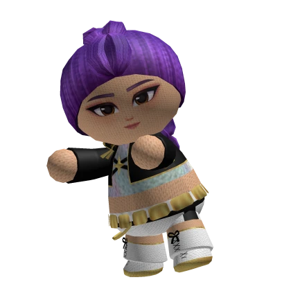 Rumi Plushie Companion on Head Demon Hunters