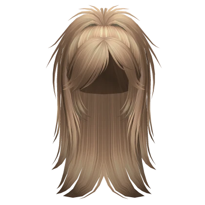 messy half-up grunge ponytail (honey blonde)