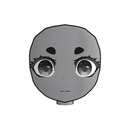 (Dynamic) Chibi Head (Black Eyes)