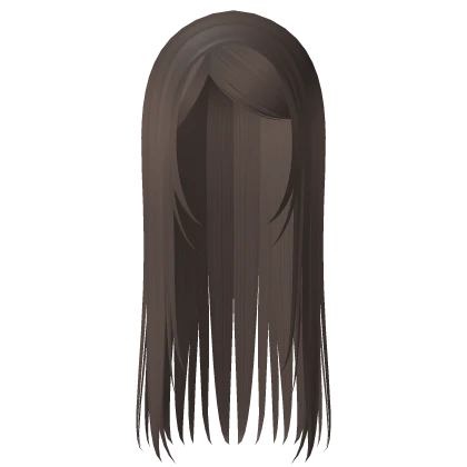 long straight emo y2k hair dust brown