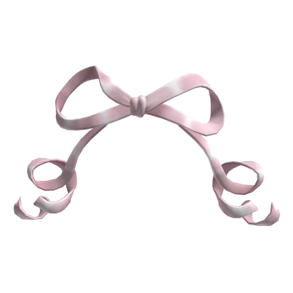 Cute Kawaii Flowy Curly Pink Bow