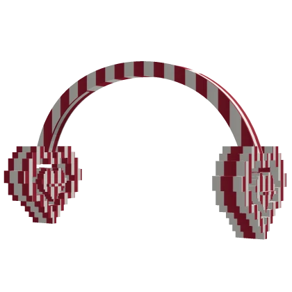 Red Sweet Candy 8-Bit Headphones