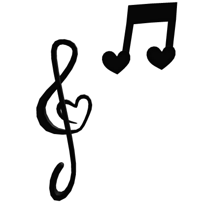 🎶 Cute Music Note Effect (Black)