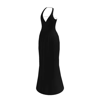 ♡ Glamourous Sleeveless Silk Black Dress