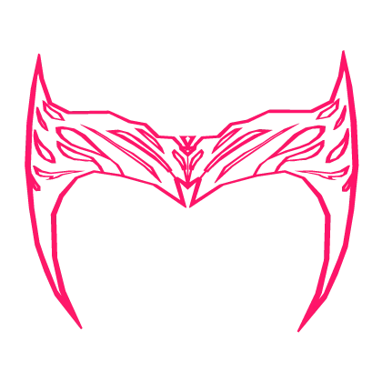 (GLOWING) Scarlet Chaos Witch Wanda marvel